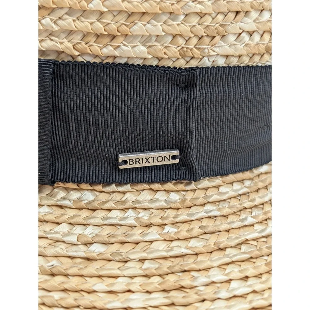 Brixton Joanna Women's Straw Hat XS Honey Wide Brim Fedora UPF 50+ NWT